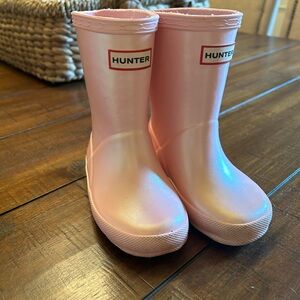Hunter boots toddler girls pink US 7